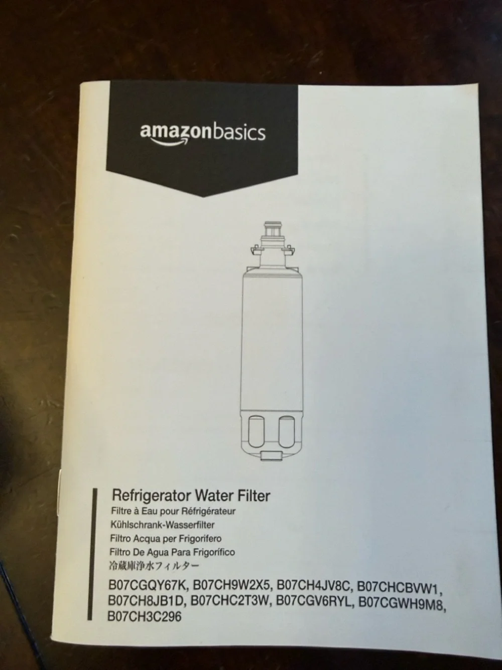 AmazonBasics LT700P White Refrigerator Water Filter - Compatible Replacement
